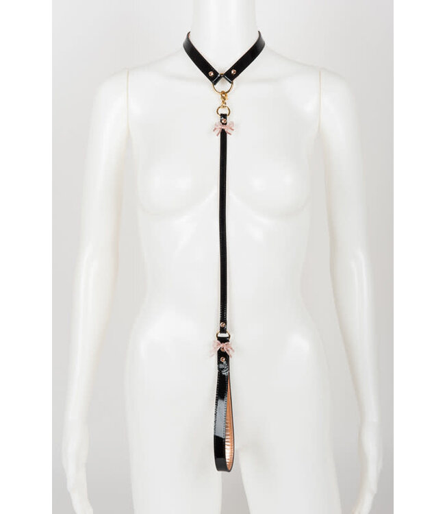 Nenette collar with a detachable leash | Luxury Kink