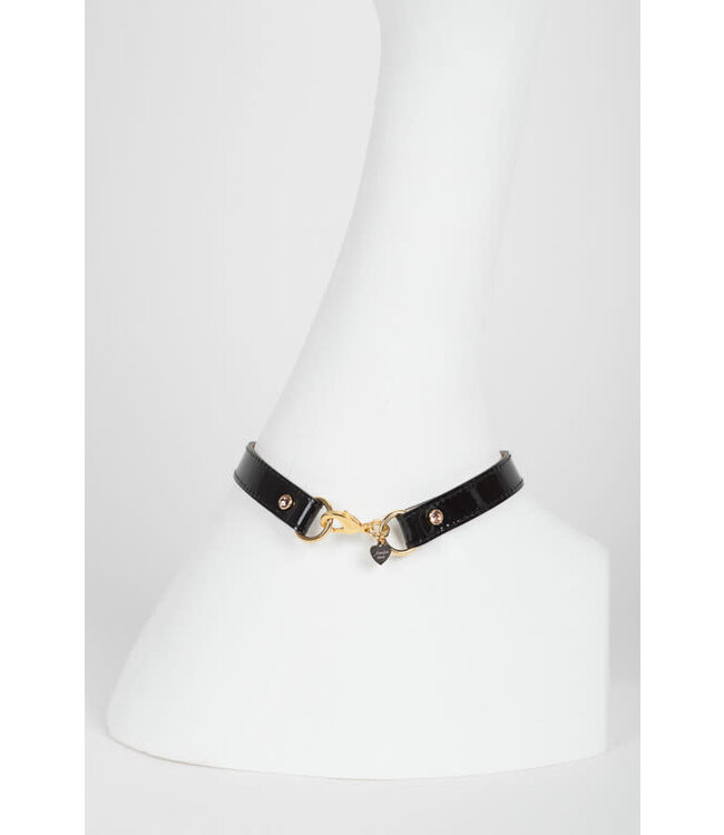 Nenette collar with a detachable leash | Luxury Kink