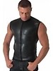 665 Leather Moto Zip Vest