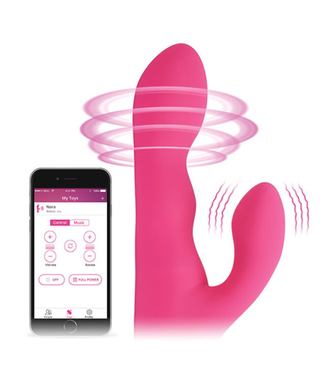 Lovense Nora | Rotating Head Rabbit Vibrator