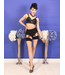 Seamed Stocking Contrast Black
