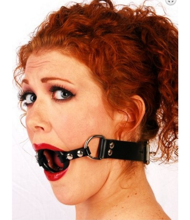 Ring gag with thin straps |Open  Mouth Gag