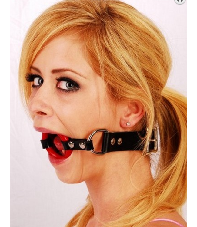 Ring gag with thin straps |Open  Mouth Gag