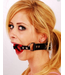 Ring gag with thin straps |Open  Mouth Gag