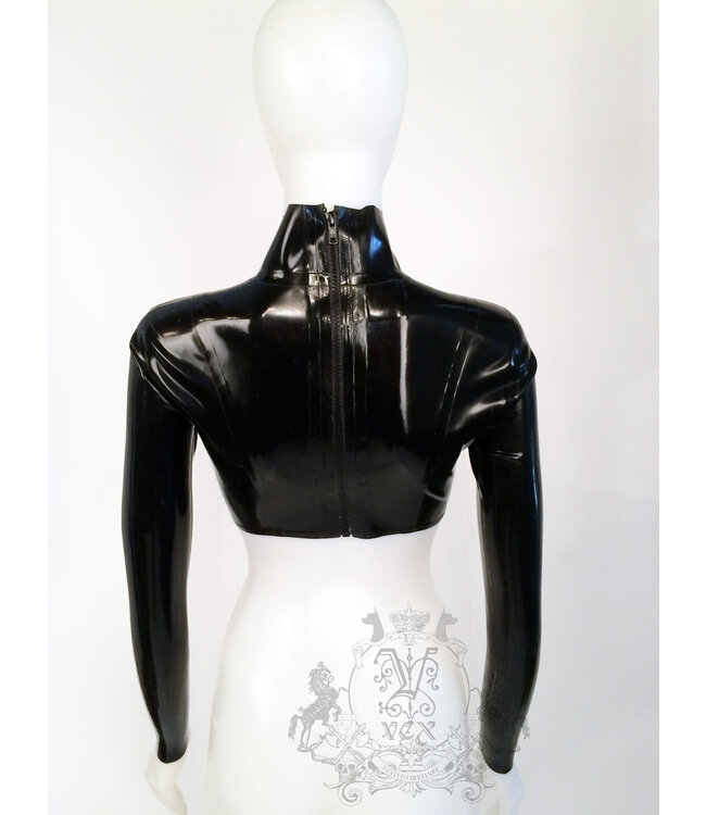 Latex Simple Crop Top