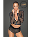 Zipped sheer top