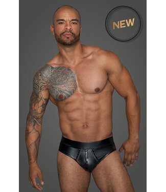 Noir Handmade Masculine Shorts with continuous zipper