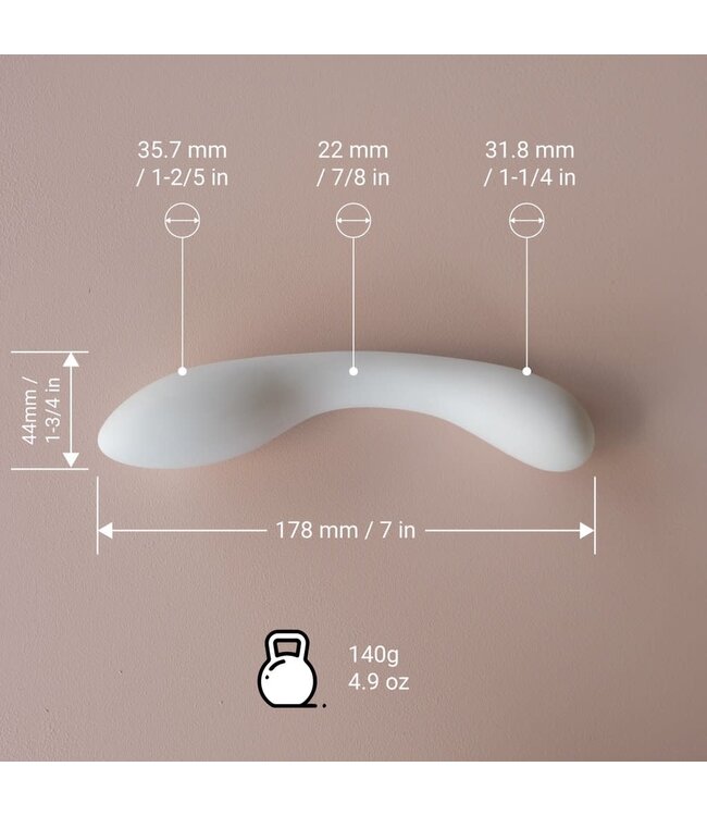 Desirables Dalia Love Dust Porcelain G-Spot Massager Dildo