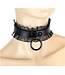 Lace Border O-Ring Dark Angel Choker Blk