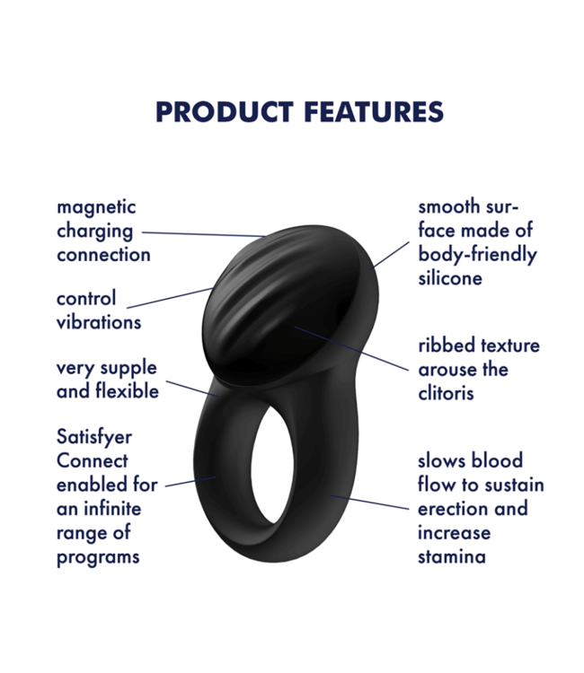 Satisfyer Signet Cock Ring w/Bluetooth App
