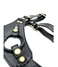 Aslan Leather Black and Brass Dildo Harness | Aslan Leather