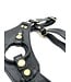 Black and Brass Dildo Harness | Aslan Leather