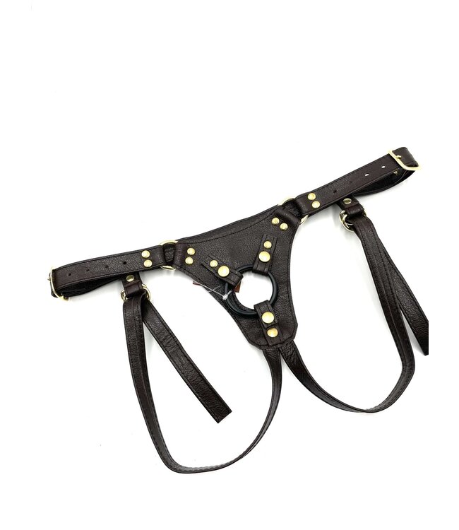 Steampunk Jaguar Dildo Harness | Aslan Leather