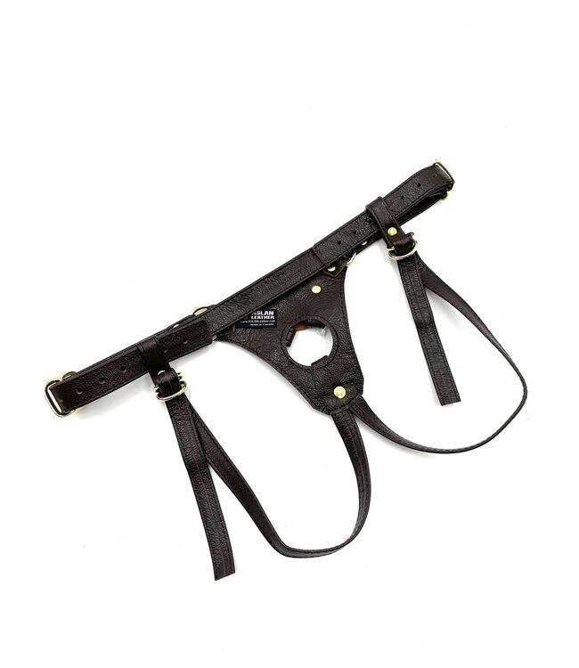 Steampunk Jaguar Dildo Harness | Aslan Leather