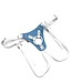 Aslan Leather Crystal Blue Jaguar Dildo Harness