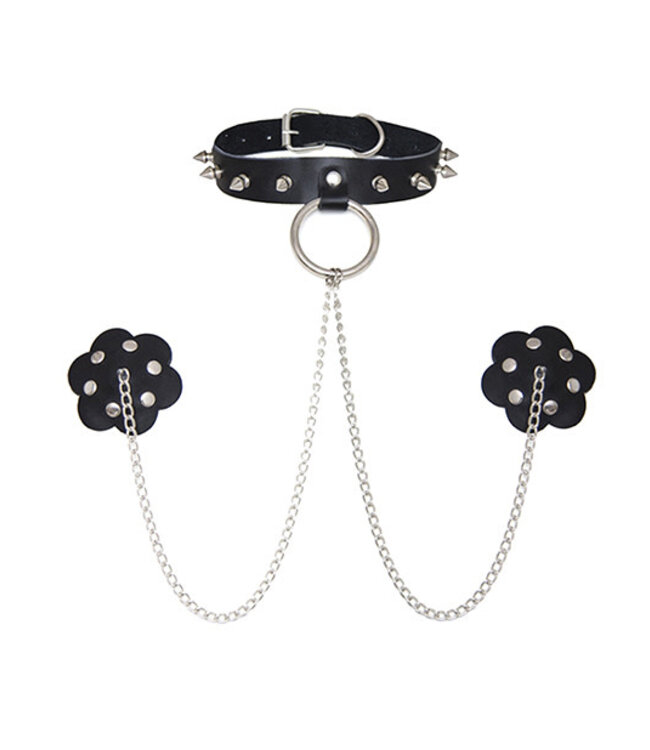 Burlesque Slave 4 U | Choker & Pasties Set