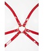 Red Hot Cage Body Harness | Luxury Kink