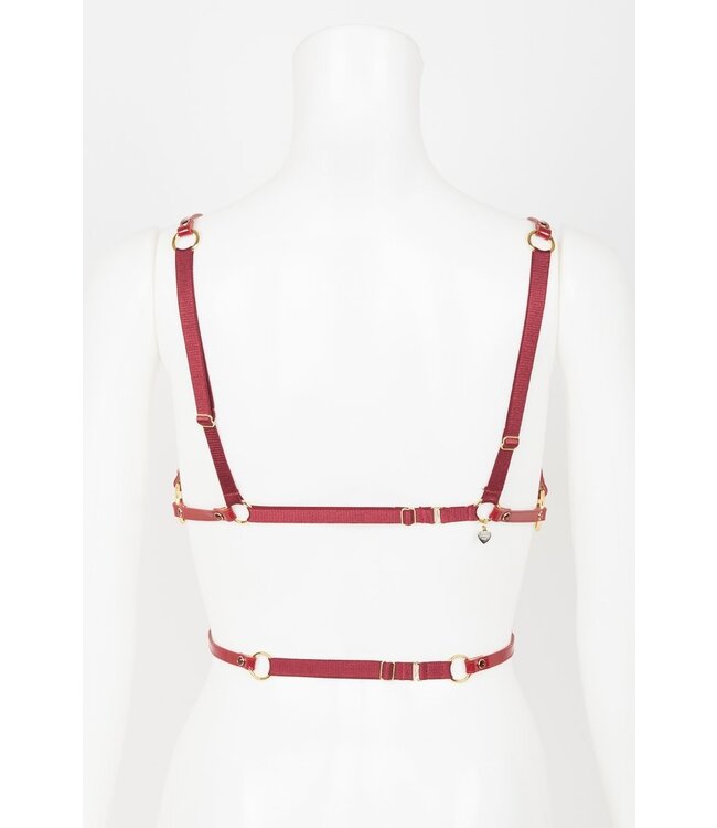 Red Hot Cage Body Harness | Luxury Kink