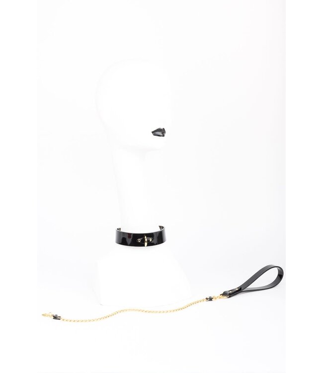 Rica Leather Collar and Leash | Luxury Kink