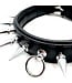 Modern Punk Collar | Leather Spiked BDSM Collar with O-Ring