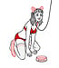 Bondesque Kinky Greeting Cards  - Kitty