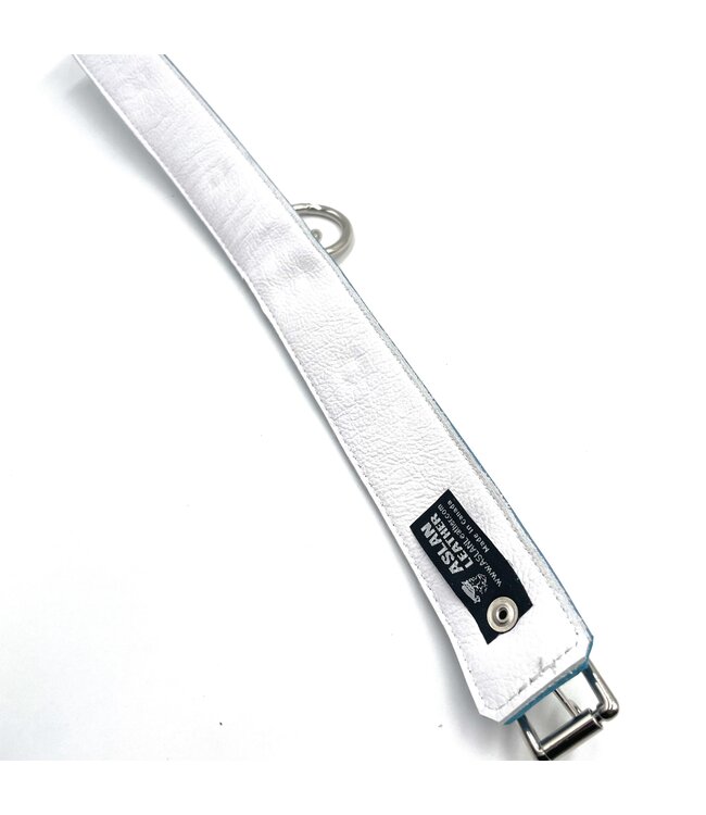 Crystal Blue  Leather Collar | Jagual Collection By Aslan Leather