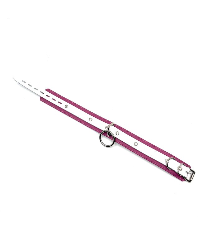 Candy Pink Leather Collar | Jaguar Collection  By Aslan Leather