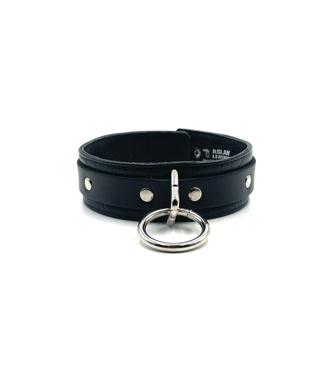 Black Leather Collar | Jaguar Collection By Aslan Leather