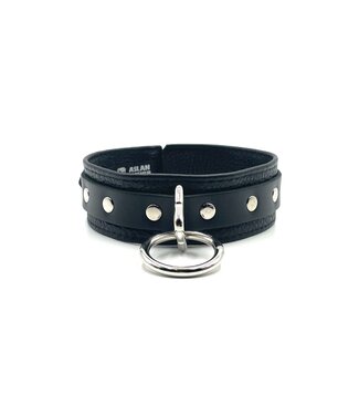 Aslan Leather Cumfy Bondage Locking  Collar | Aslan Leather