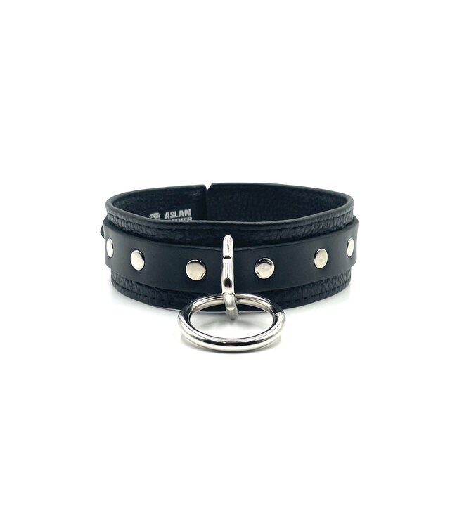 Cumfy Bondage Locking  Collar | Aslan Leather