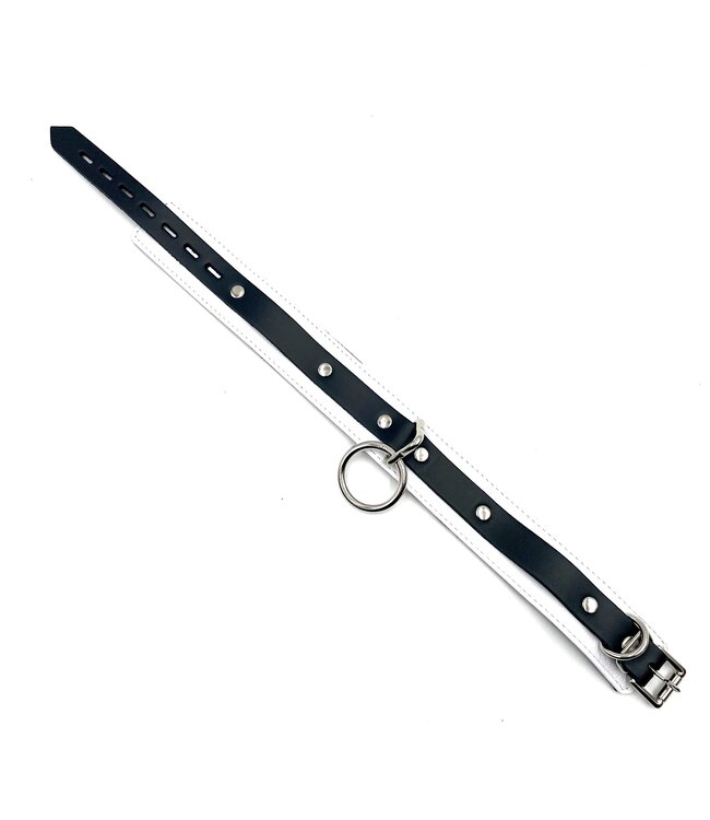 Black and White Leather Collar | Jaguar Collection  By Aslan Leather