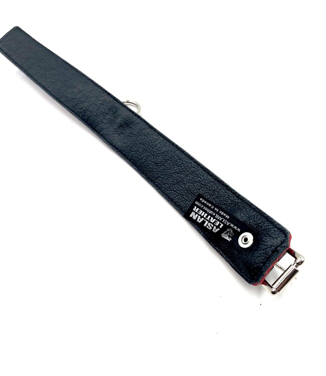 Red and Black Leather Collar | Jaguar Collection By Aslan Leather