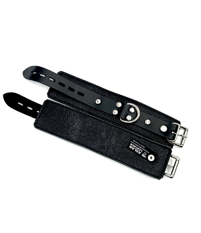 Black Wrist Cuffs | Jaguar Collection By Aslan Leather