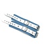 Crystal Blue Wrist Cuffs | Jaguar Collection By Aslan Leather
