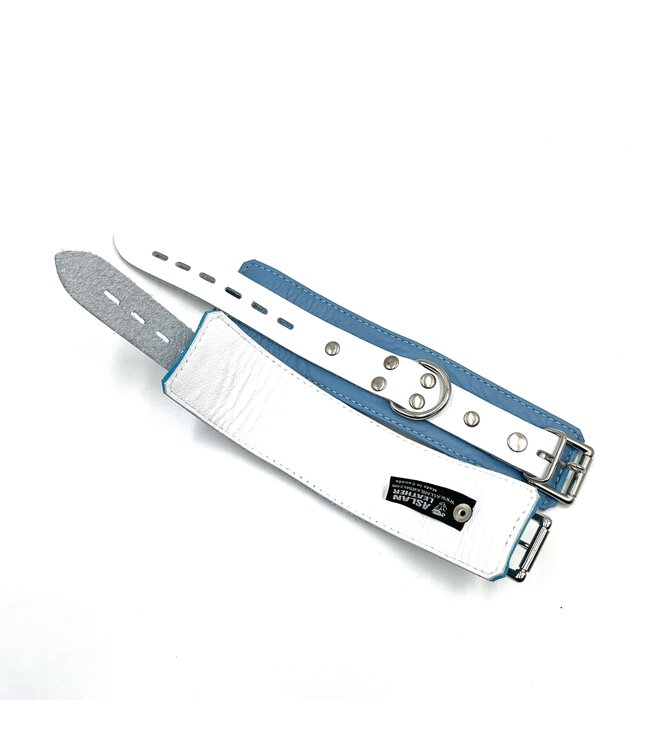 Crystal Blue Wrist Cuffs | Jaguar Collection By Aslan Leather