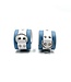 Crystal Blue Wrist Cuffs | Jaguar Collection By Aslan Leather