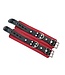 Red and Black Wrist Cuffs | Jaguar Collection By Aslan Leather