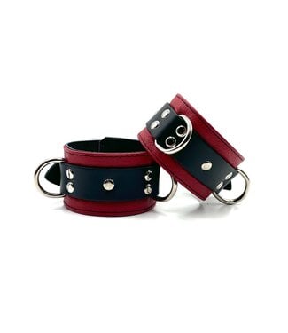 Aslan Leather Jaguar Red Ankle Cuffs
