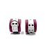 Aslan Leather Candy Pink Leather Wrist Cuffs | Jaguar Collection