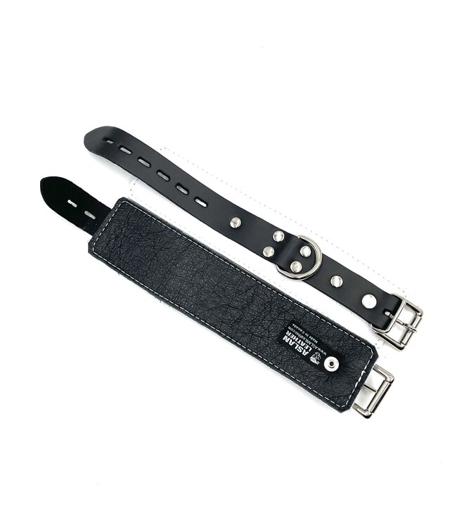 Black White Wrist Cuffs | Jaguar Collection By Aslan Leather