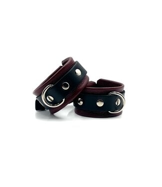 Aslan Leather Cherry Kink Wrist Cuffs Aslan Leather Cherry Kink Wrist Cuffs