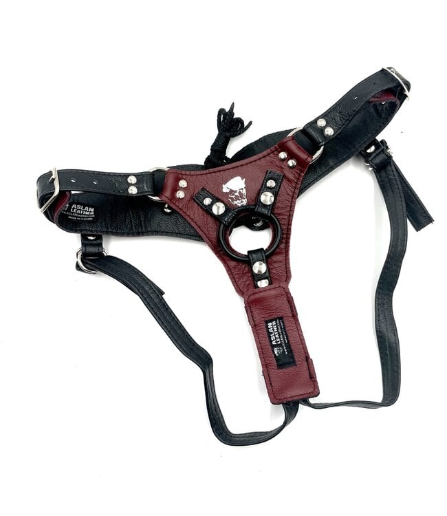 Cherry Kink Jaguar Minx Strap-On Harness | Aslan Leather