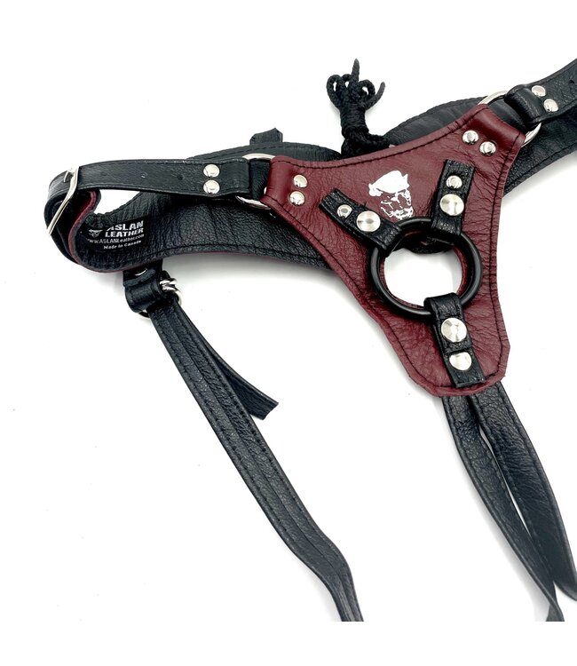 Cherry Kink Jaguar Minx Strap-On Harness | Aslan Leather