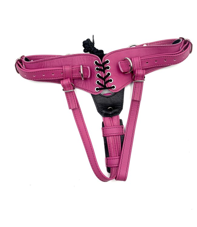 Nicki Jaguar Minx Strap On Leather Harness | Aslan Leather