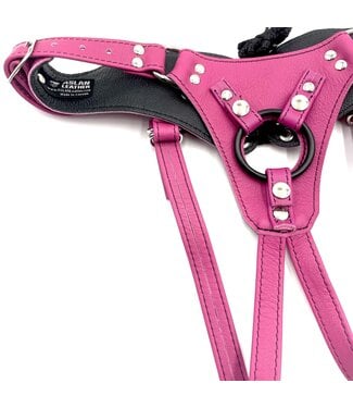 Aslan Leather Nicki Jaguar Minx Strap On Leather Harness | Aslan Leather