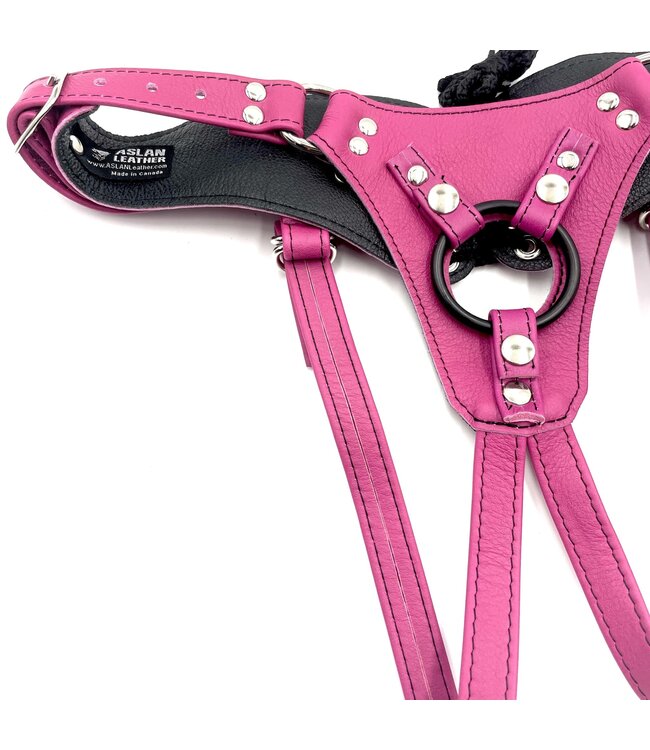Nicki Jaguar Minx Strap On Leather Harness | Aslan Leather