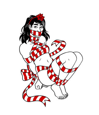 Bondesque Kinky Greeting Cards -  Wrapped
