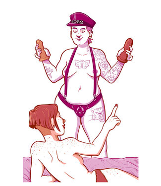 Bondesque Kinky Greeting Cards - The Boss