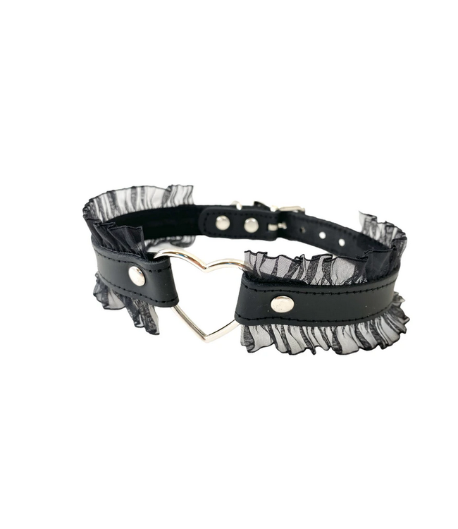 Lace Wrapped heart Choker