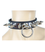Choker with Metal Plate and Spikes